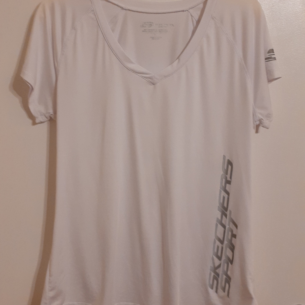White Skechers Sport T shirt